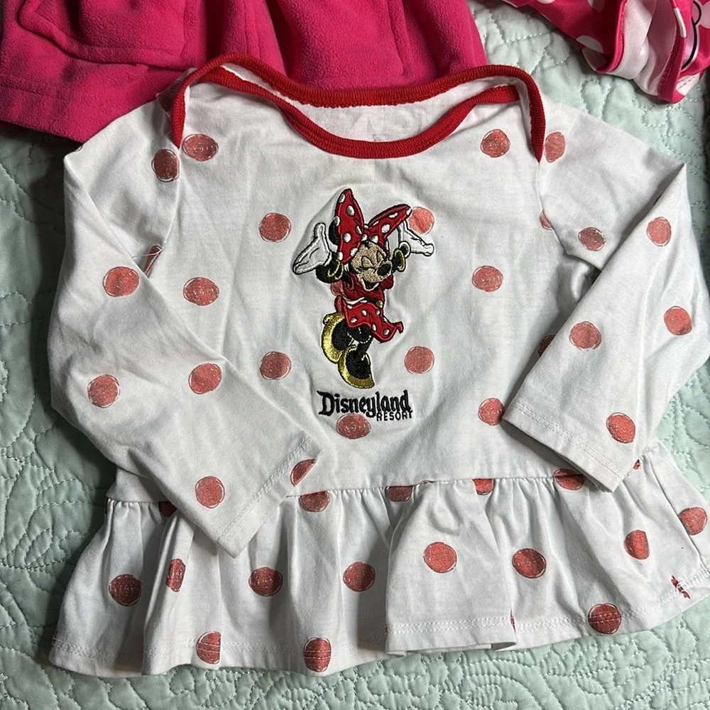 12-18M Disney Minnie, mouse housecoat, dresses, bathing, suit, shirts, onesie - Picture 4 of 16